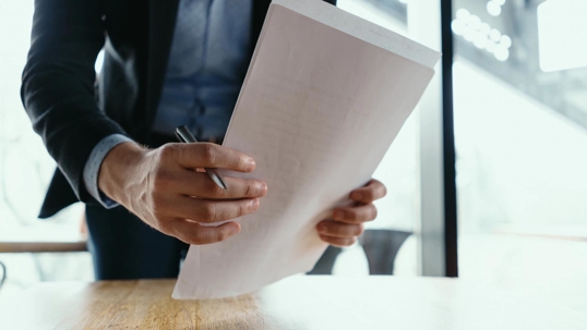 holding stack papers